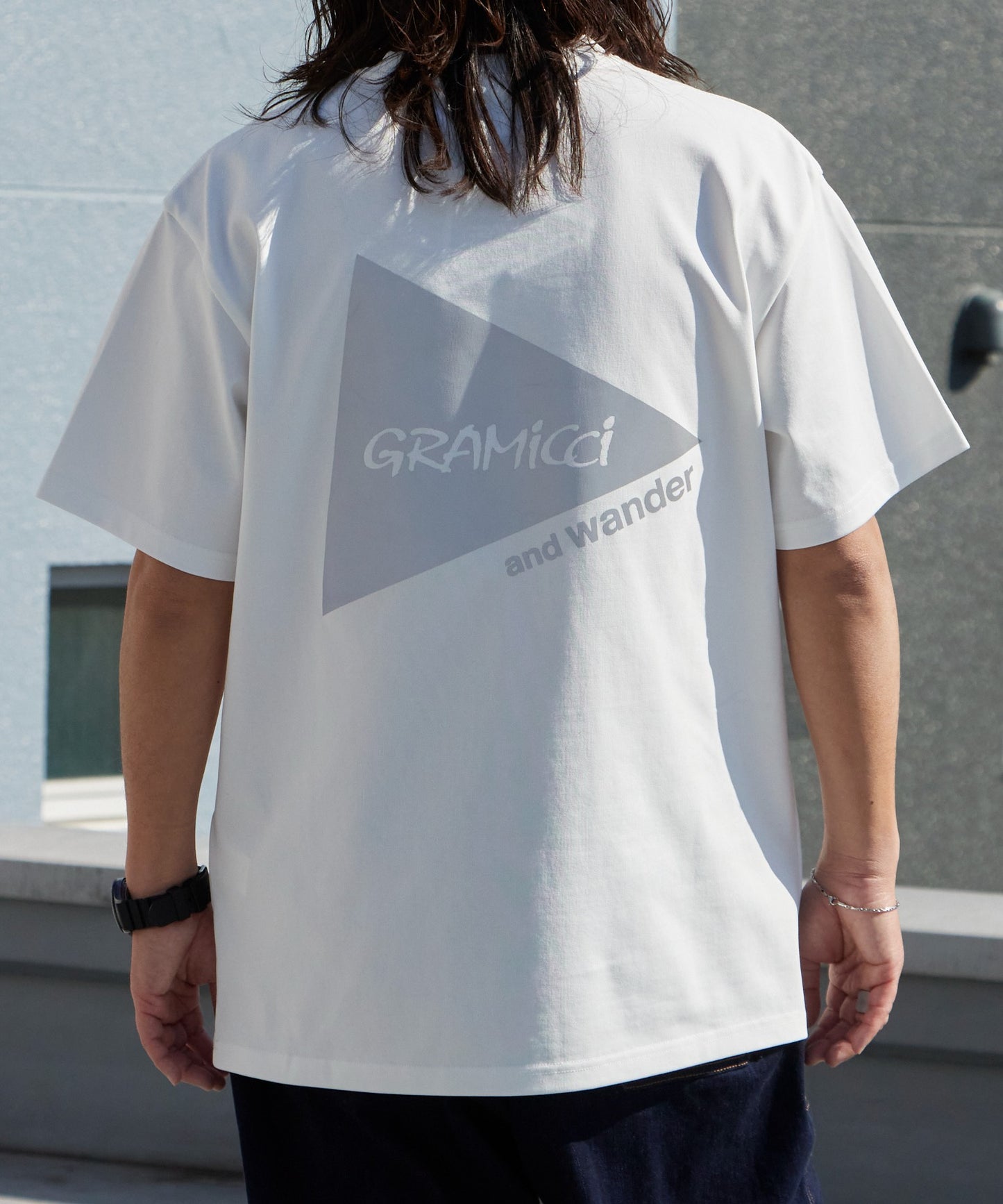 and wander × Gramicci / backprint S/S tee