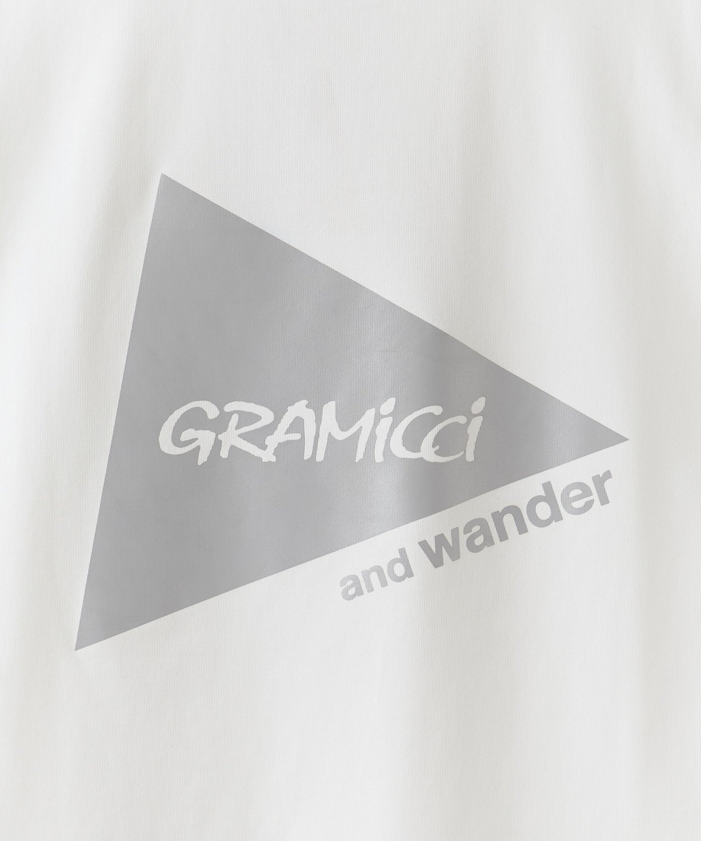 and wander × Gramicci / backprint S/S tee