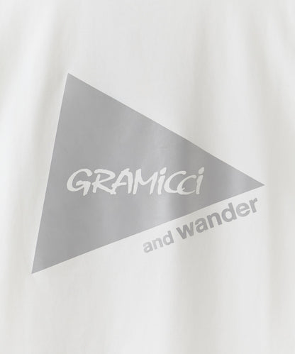 and wander × Gramicci / backprint S/S tee