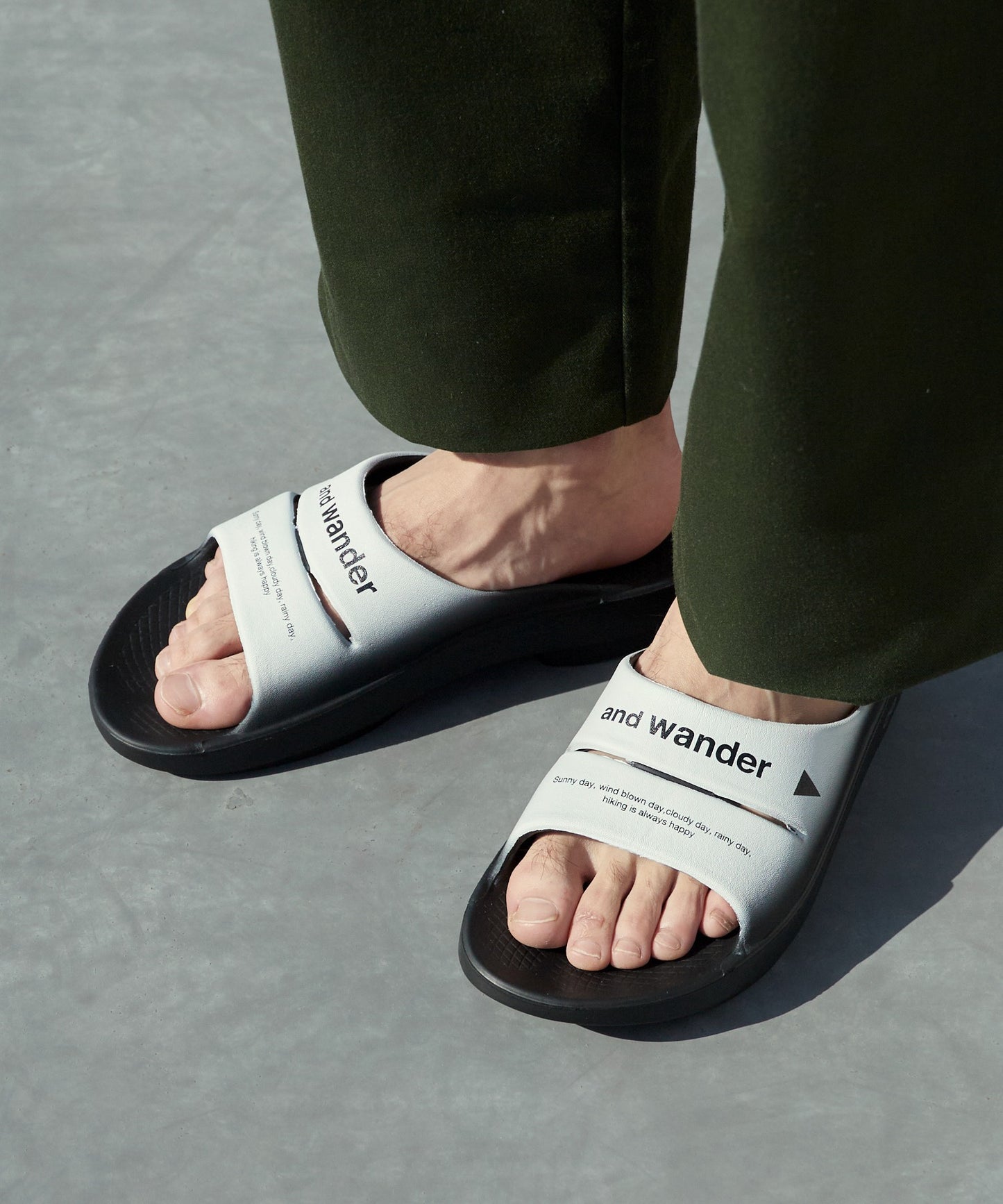 and wander × OOFOS / OOahh recovery sandal