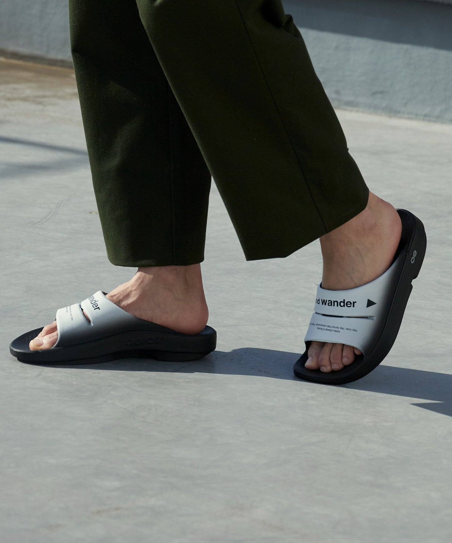 and wander × OOFOS / OOahh recovery sandal