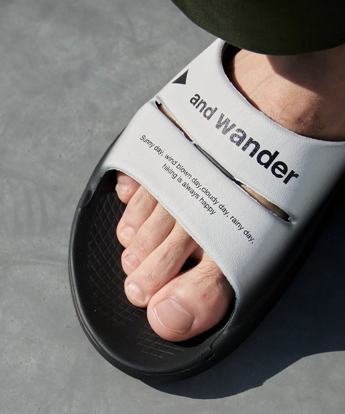and wander × OOFOS / OOahh recovery sandal