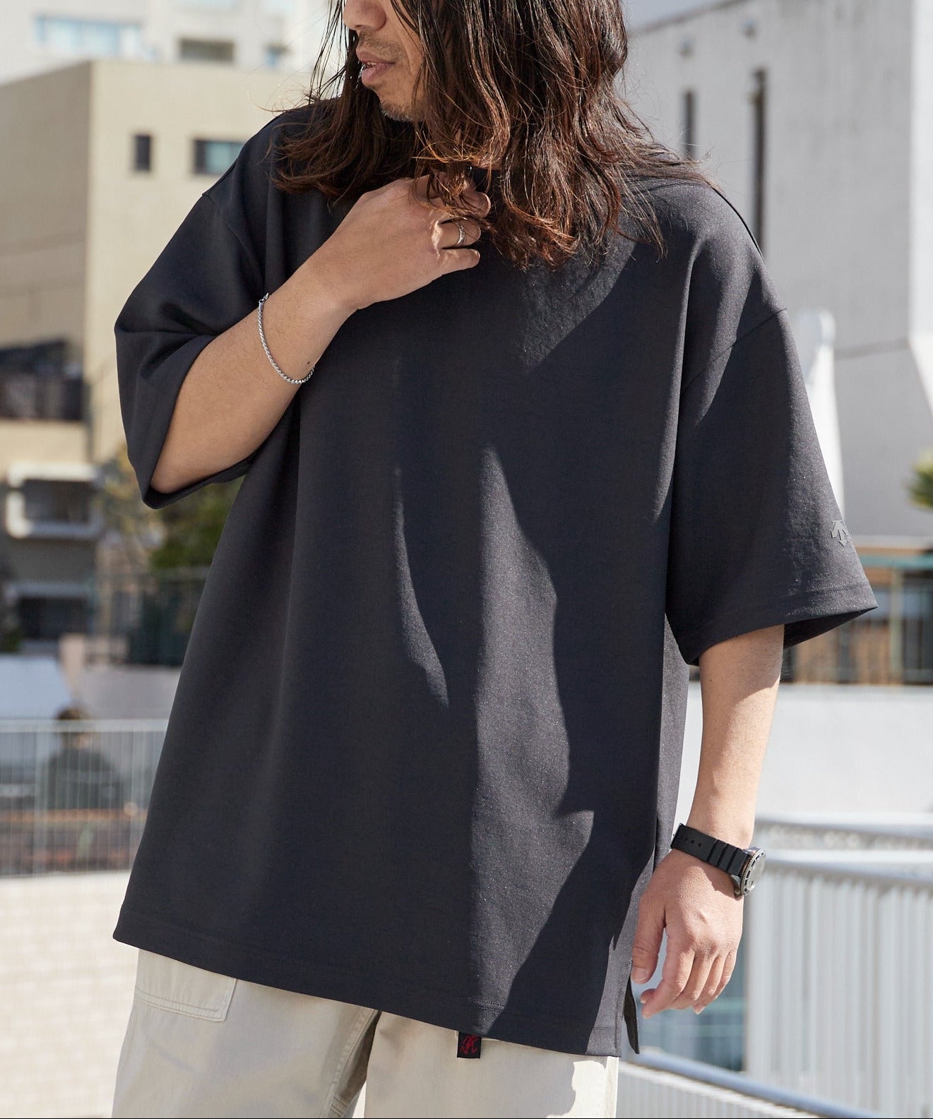 DESCENTE ALLTERRAIN / STRETCH TWILL H/S T-SHIRT