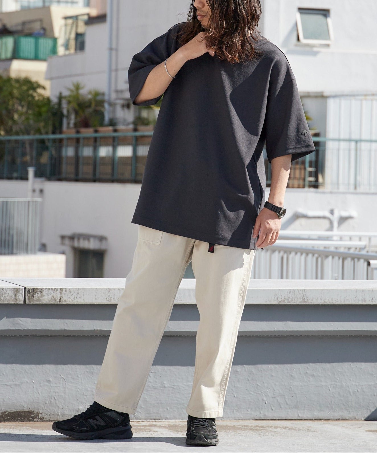 DESCENTE ALLTERRAIN / STRETCH TWILL H/S T-SHIRT