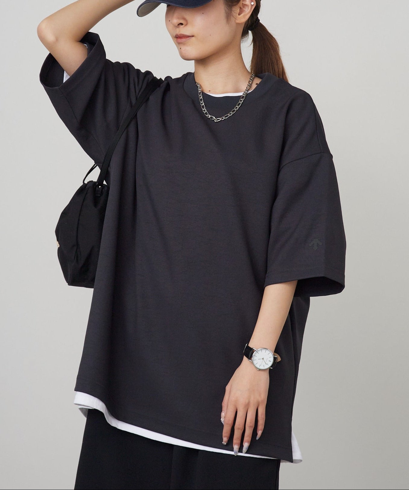 DESCENTE ALLTERRAIN / STRETCH TWILL H/S T-SHIRT