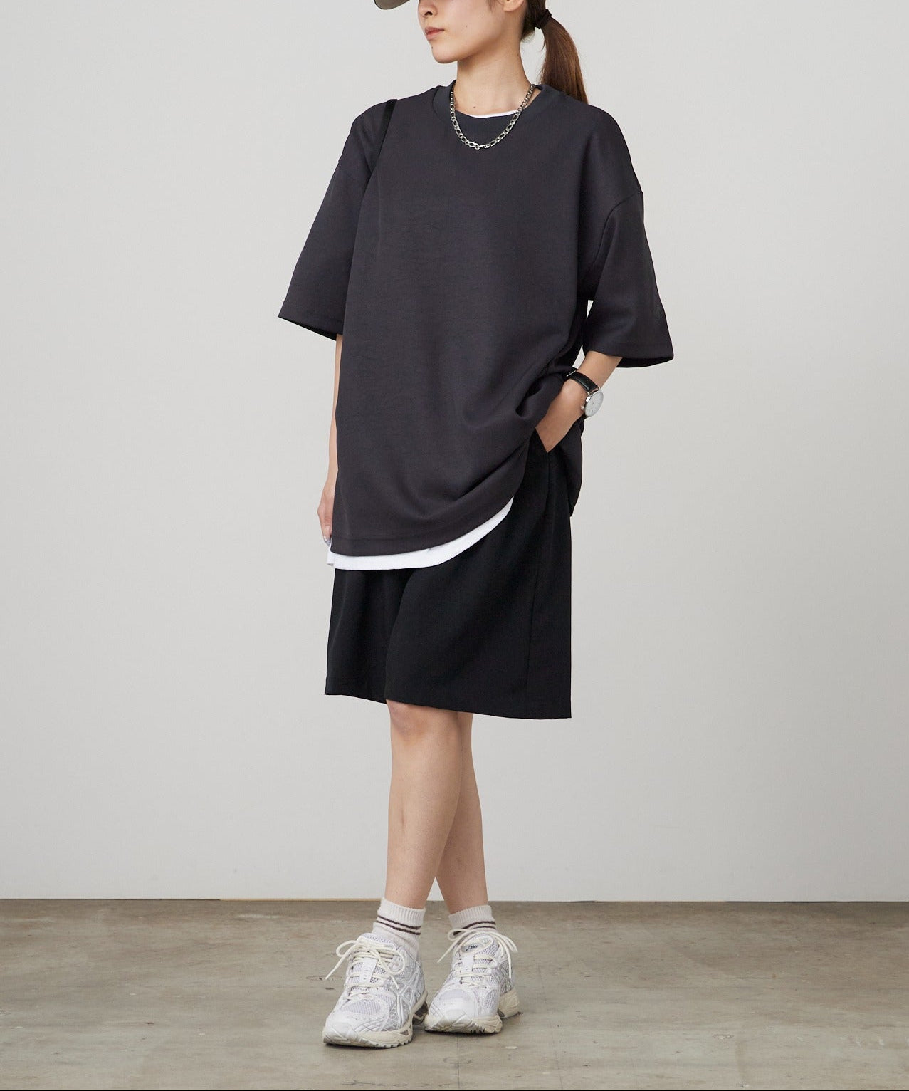 DESCENTE ALLTERRAIN / STRETCH TWILL H/S T-SHIRT