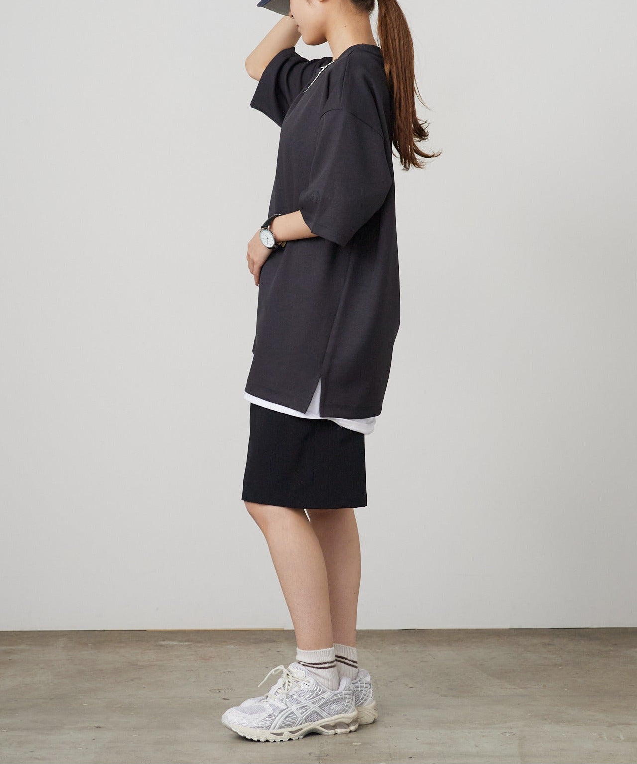 DESCENTE ALLTERRAIN / STRETCH TWILL H/S T-SHIRT