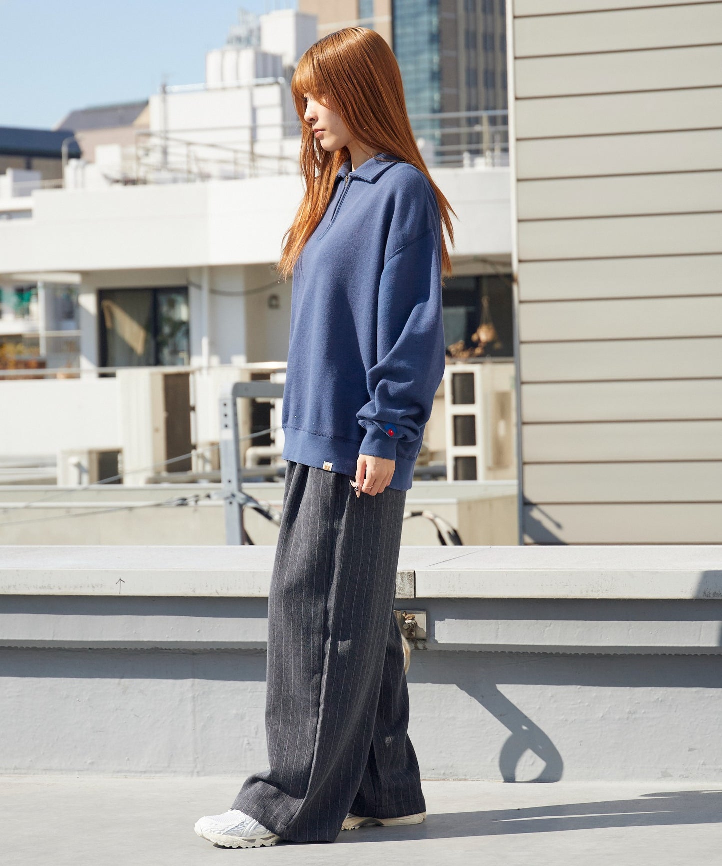 Russell Athletic / VTG Tri-Blend Sweat Half Zip