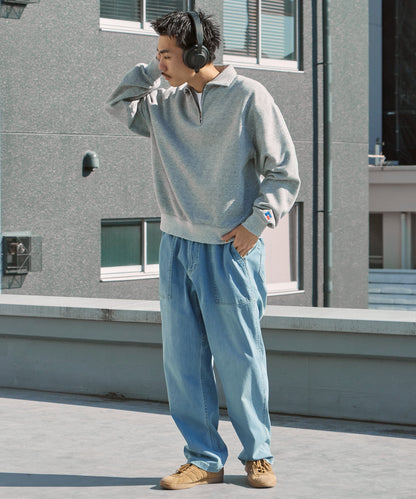 Russell Athletic / VTG Tri-Blend Sweat Half Zip