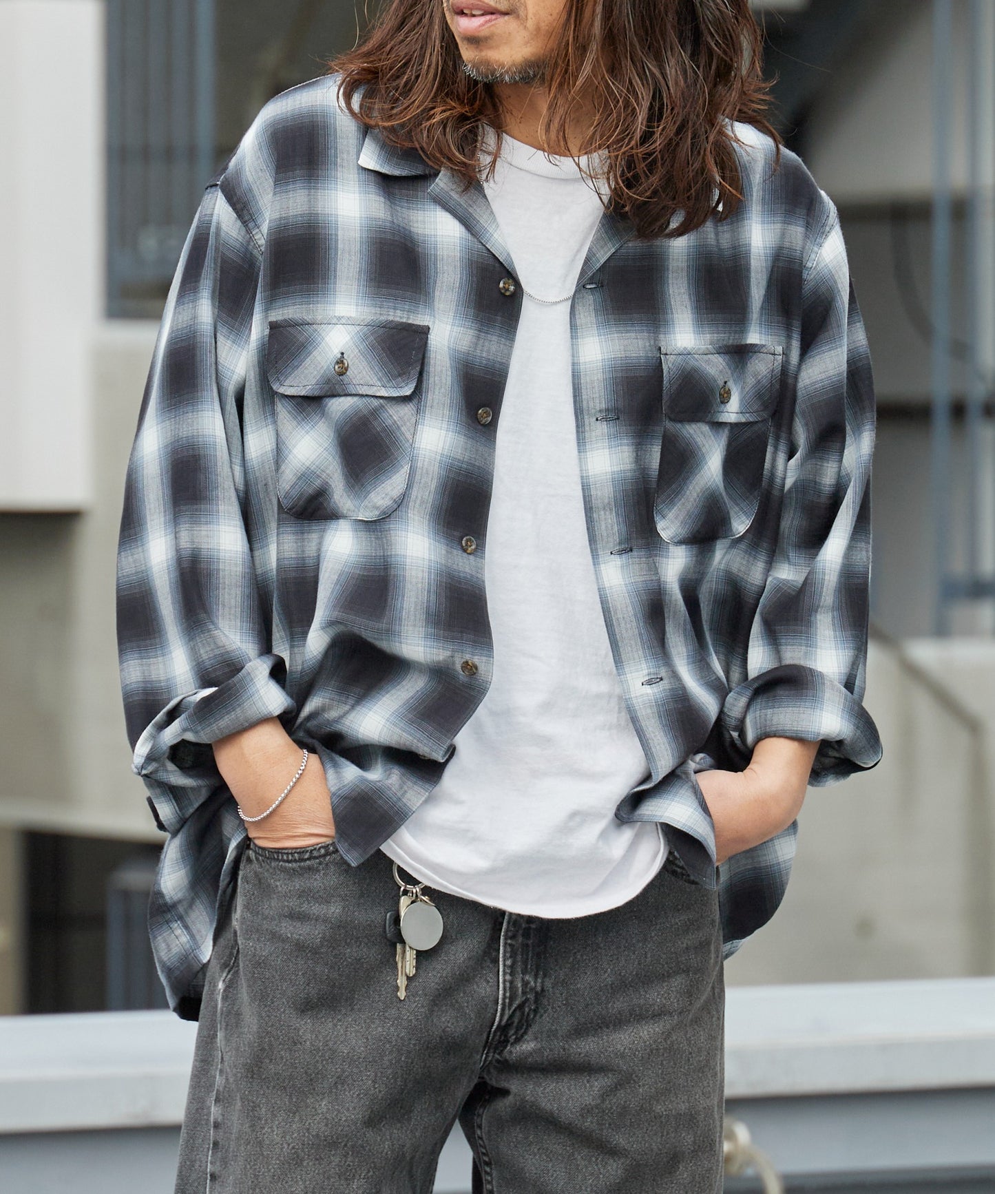BIG MAC / OPEN COLLAR L/S SHIRTS