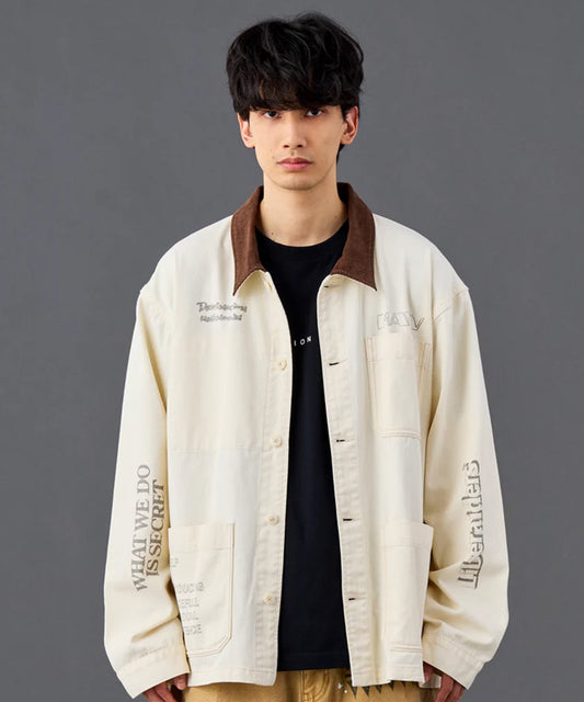 Liberaiders / HANDWRITING PRINT COVERALL