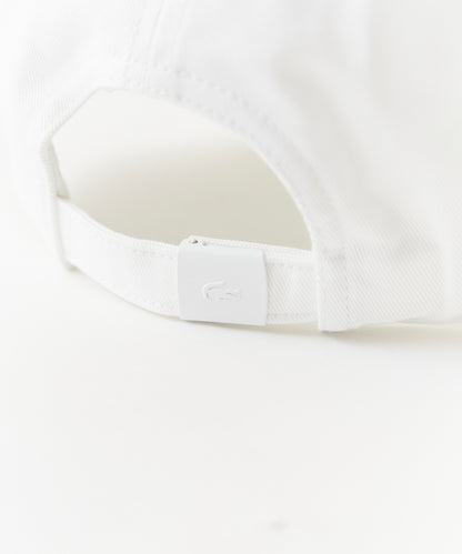 LACOSTE/ラコステ カーブバイザー 刺繍ワッペン コットン6パネルキャップ