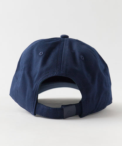 LACOSTE/ラコステ カーブバイザー 刺繍ワッペン コットン6パネルキャップ