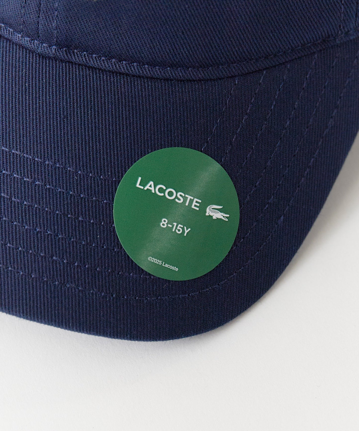 LACOSTE/ラコステ カーブバイザー 刺繍ワッペン コットン6パネルキャップ