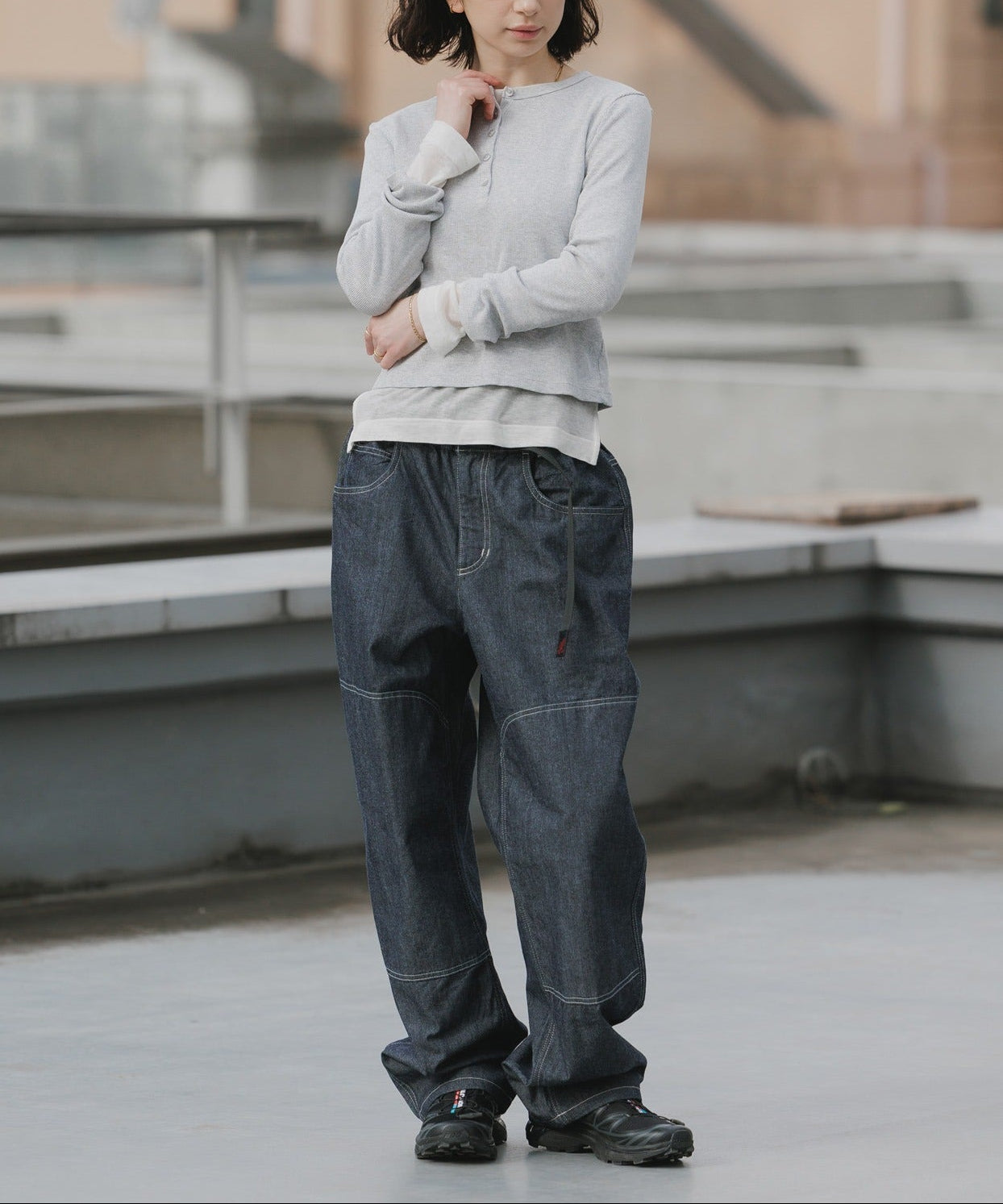 Gramicci / JAPANESE CHAMBRAY DOUBLE KNEE