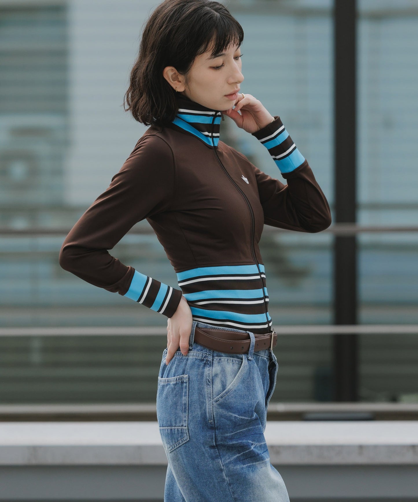 adidas / VINTAGE TRACK TOP HIGH KNITTED RIBS (WOMEN'S)