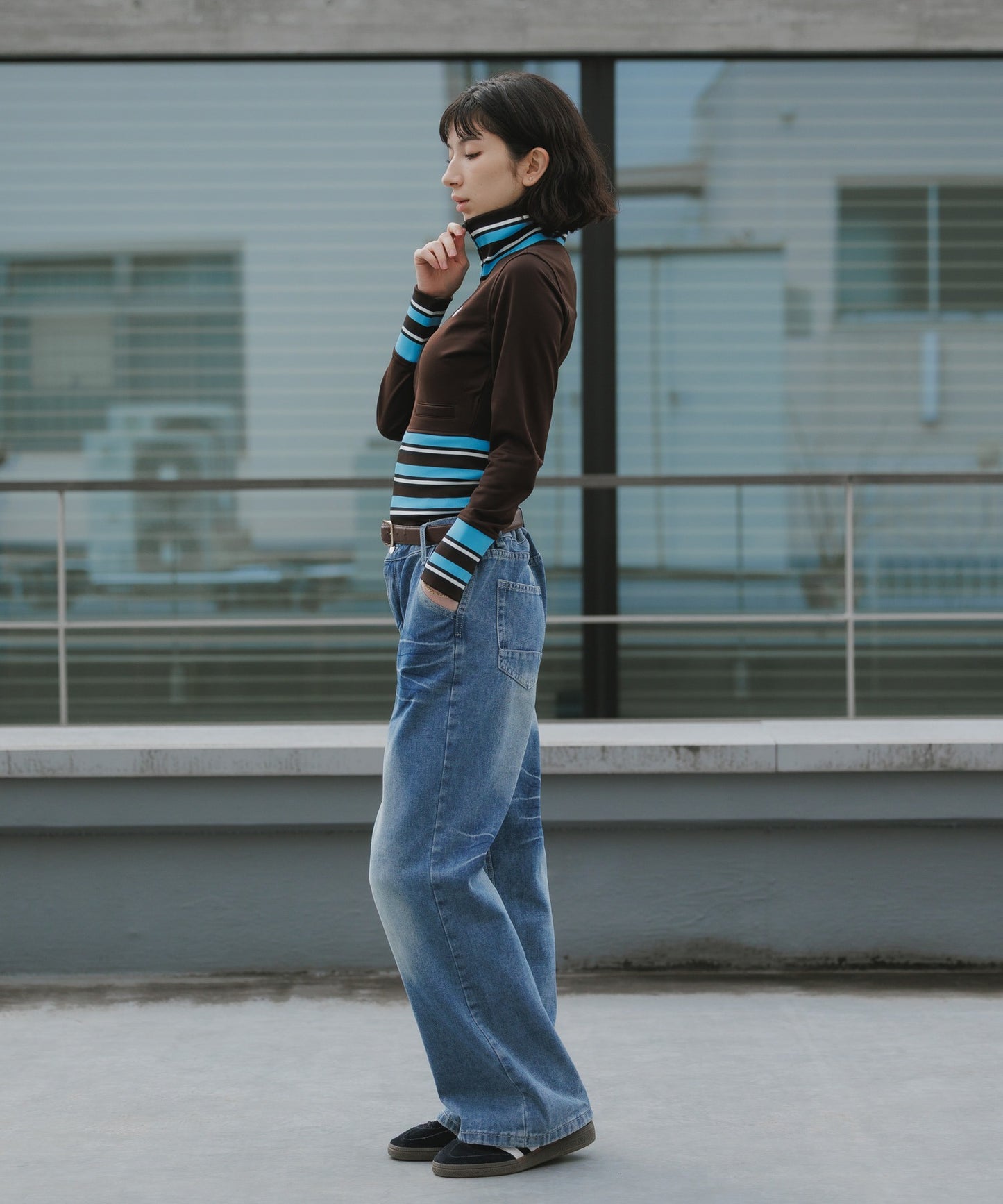 adidas / VINTAGE TRACK TOP HIGH KNITTED RIBS (WOMEN'S)