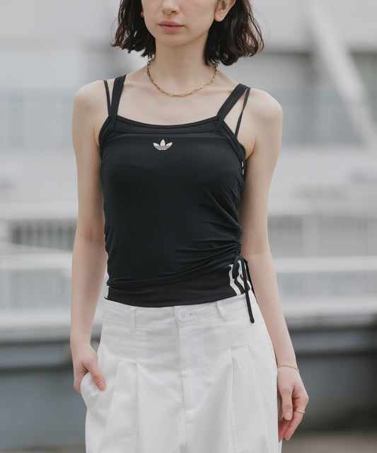 adidas / トレフォイルロゴ ダブルレイヤータンクトップ
