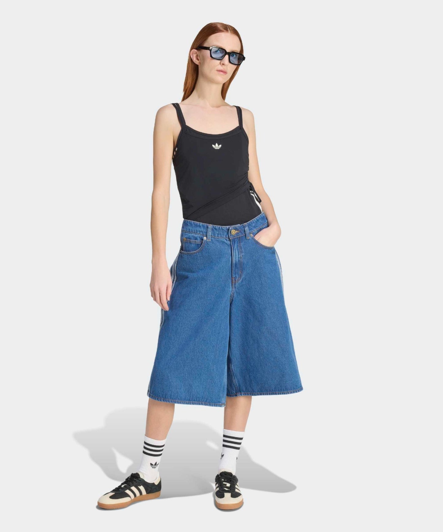 adidas / トレフォイルロゴ ダブルレイヤータンクトップ