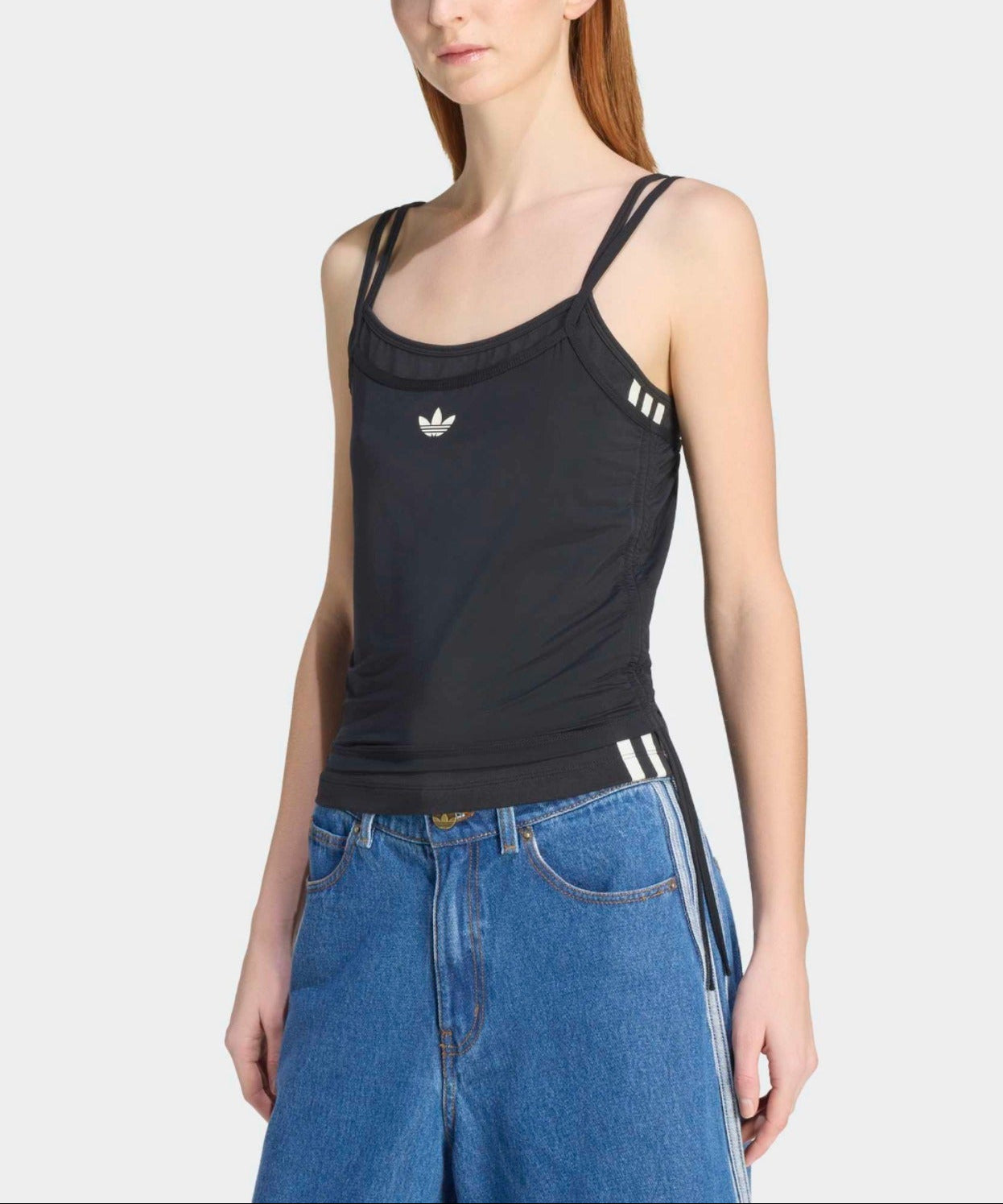 adidas / トレフォイルロゴ ダブルレイヤータンクトップ