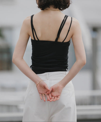 adidas / トレフォイルロゴ ダブルレイヤータンクトップ