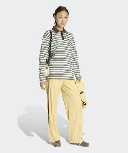 adidas / STRIPED OVZD LS POLO SHIRT