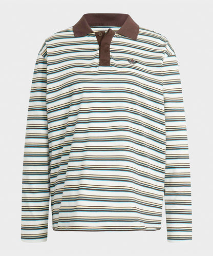 adidas / STRIPED OVZD LS POLO SHIRT