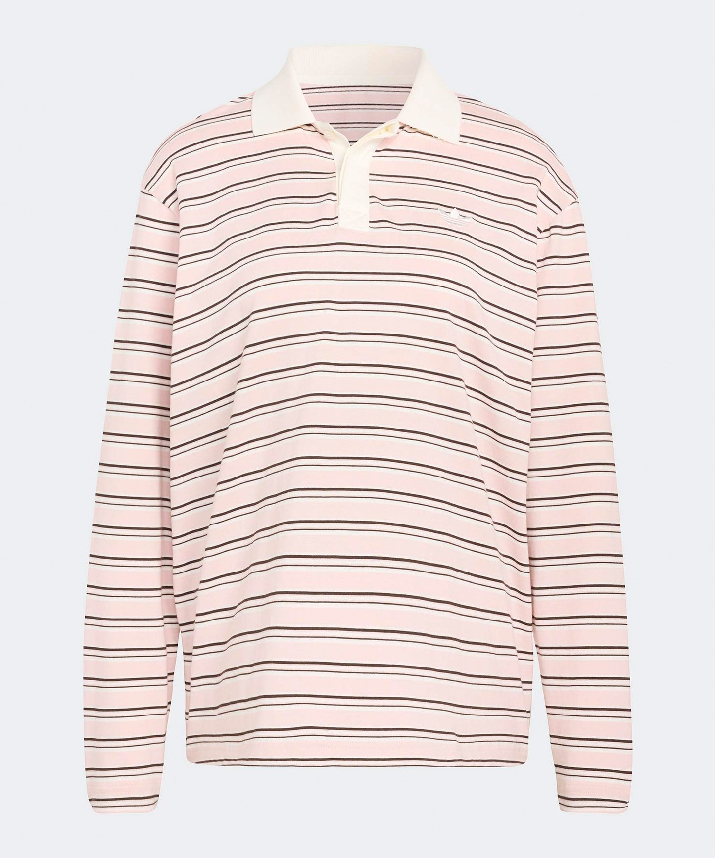 adidas / STRIPED OVZD LS POLO SHIRT