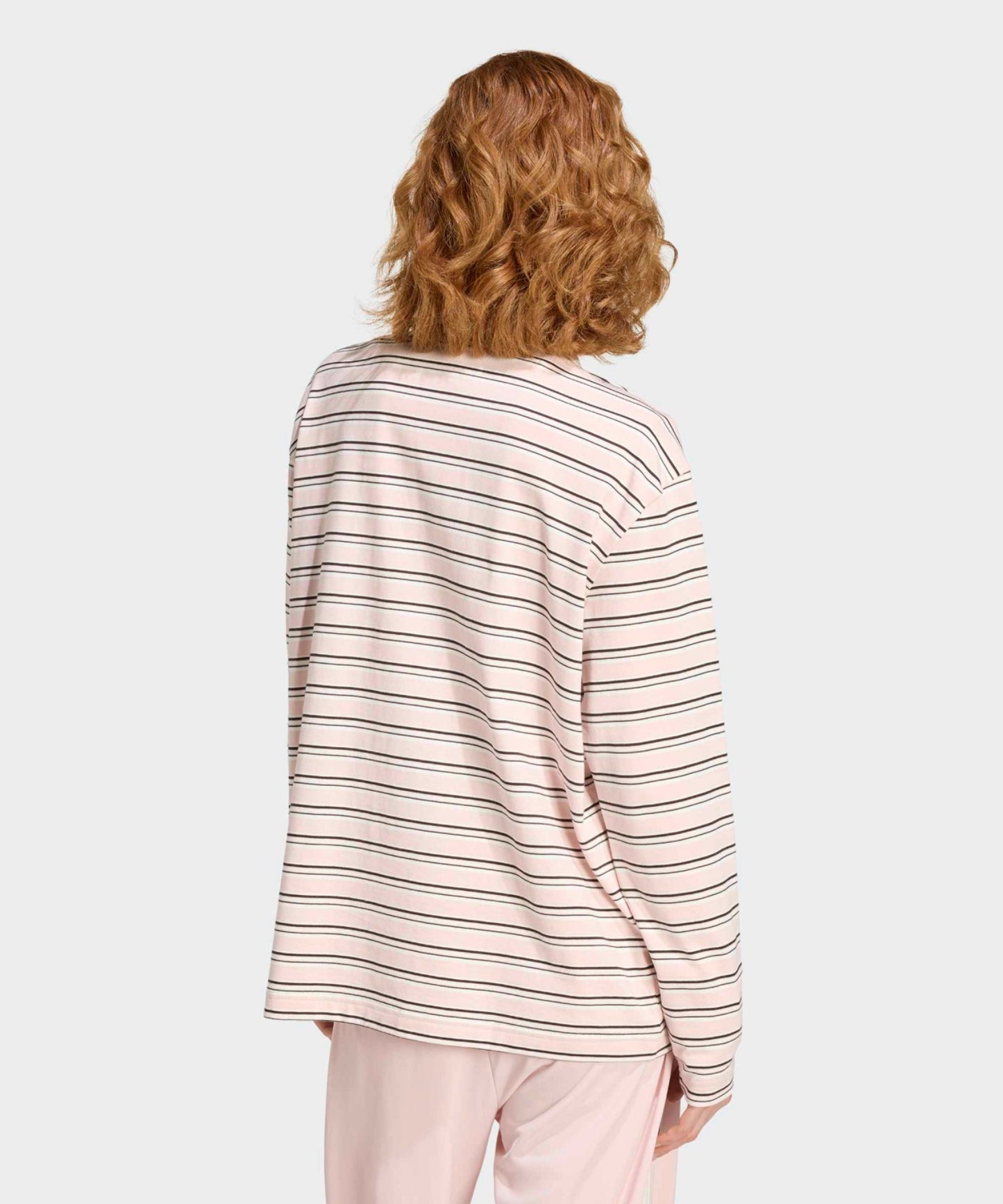 adidas / STRIPED OVZD LS POLO SHIRT