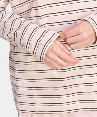 adidas / STRIPED OVZD LS POLO SHIRT