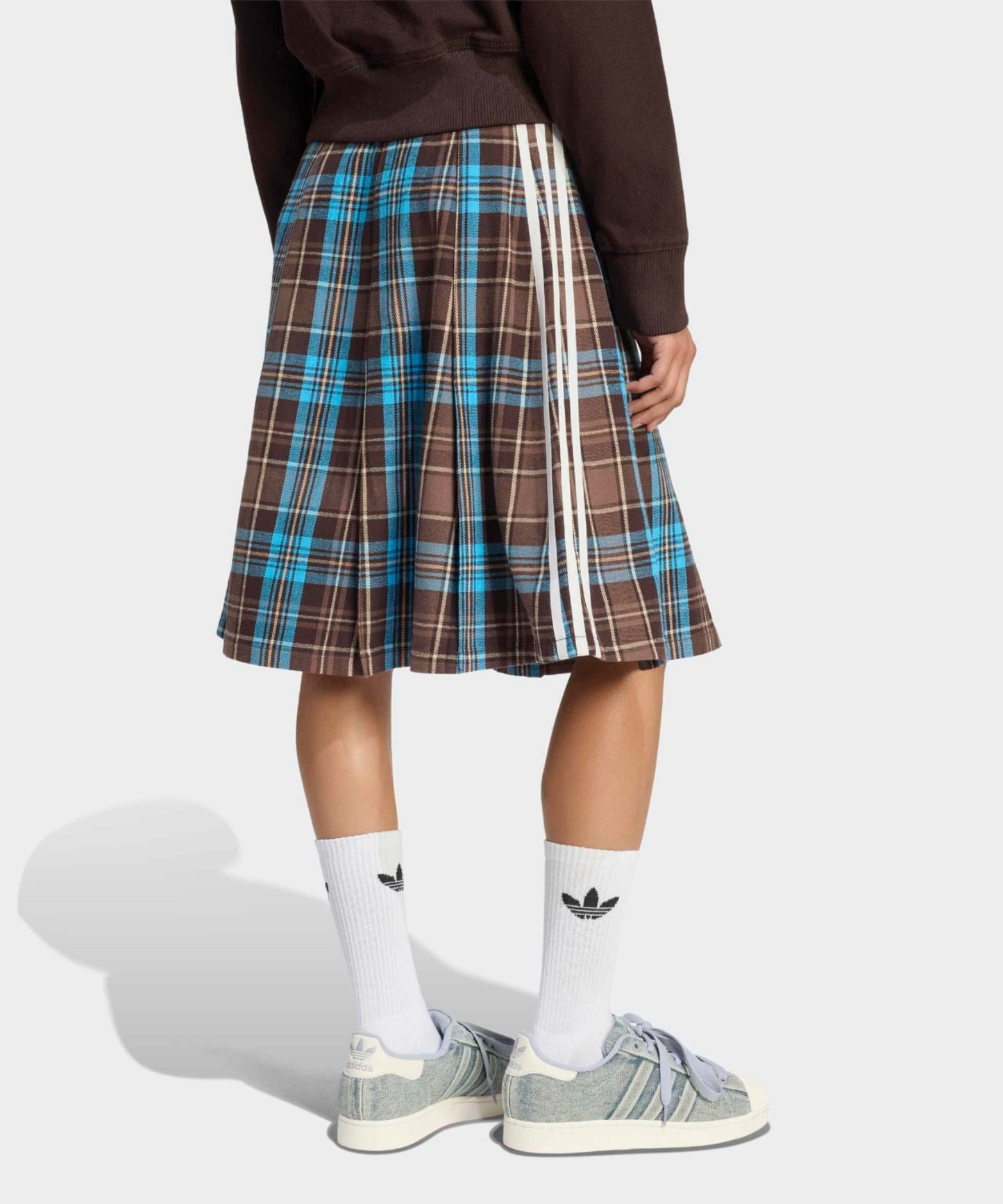 adidas / PLEATED CHECK SKIRT