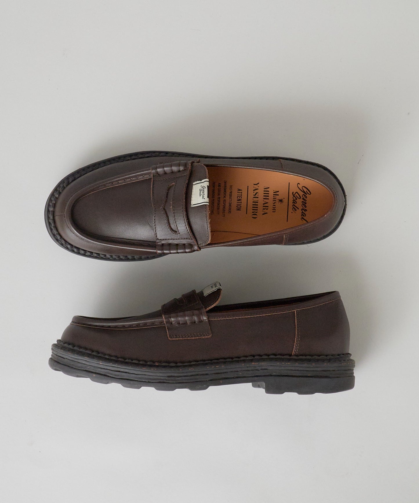 General Scale. Maison MIHARA YASUHIRO / ANDY Leather Loafers