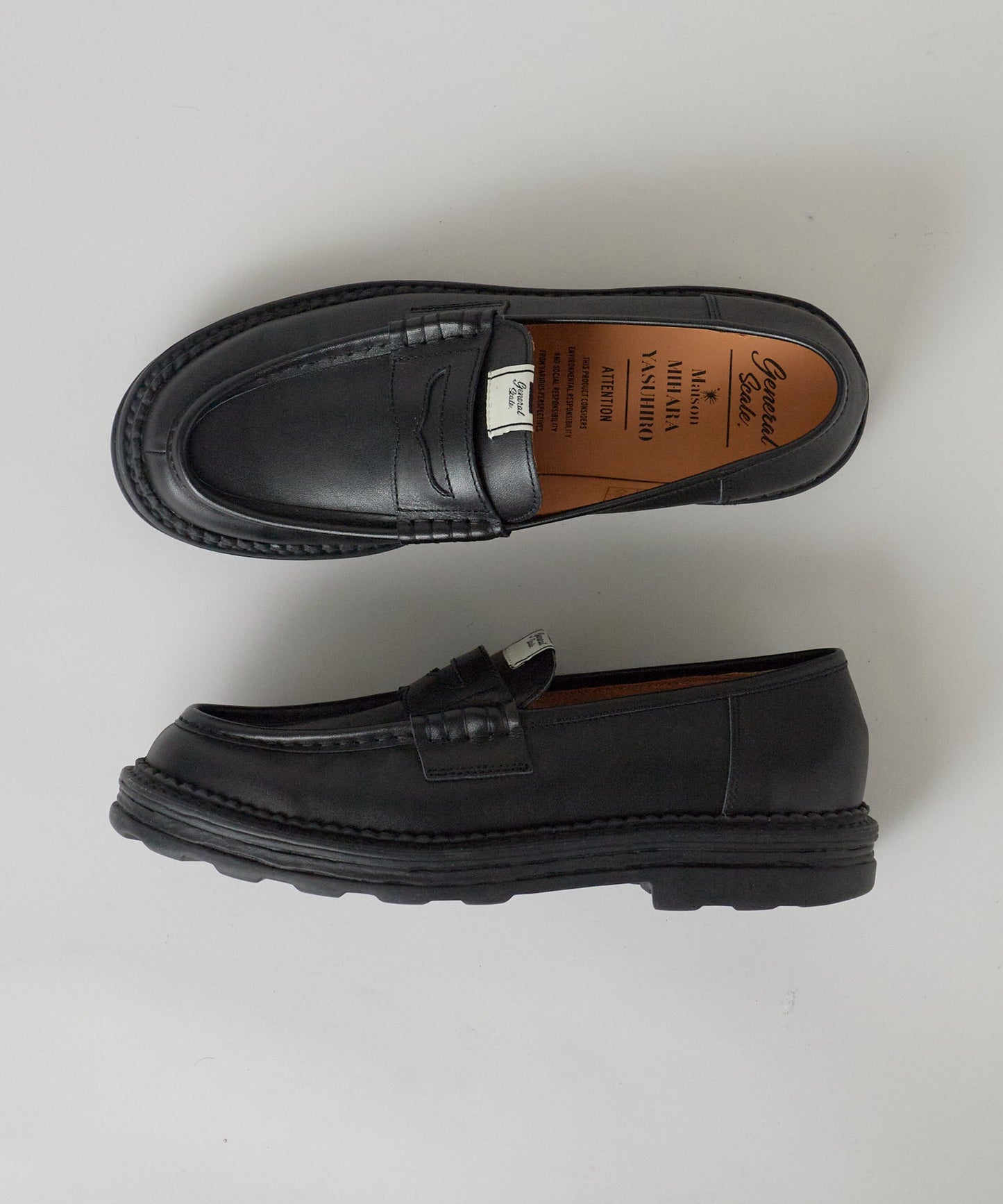 General Scale. Maison MIHARA YASUHIRO / ANDY Leather Loafers