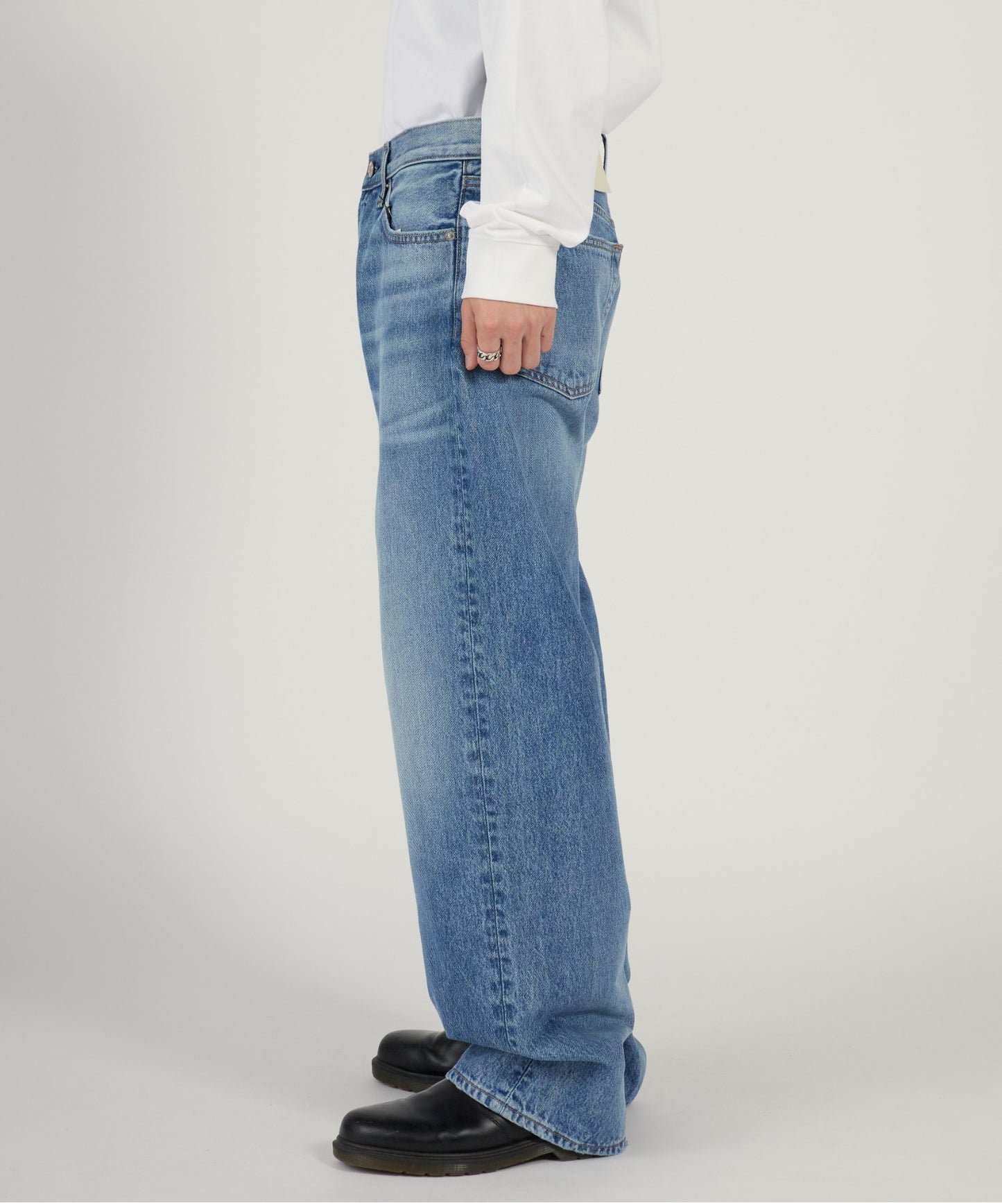 Calvin Klein / BAGGY HAPPER BLUE JEAN