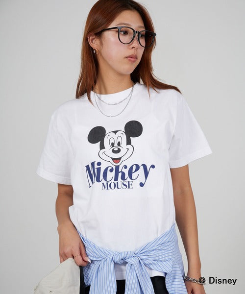 GOOD ROCK SPEED/グッドロックスピード / Disney / MickeyMouse / ピグメント加工 Tシャツ 26FDS003W