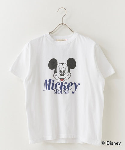 GOOD ROCK SPEED/グッドロックスピード / Disney / MickeyMouse / ピグメント加工 Tシャツ 26FDS003W