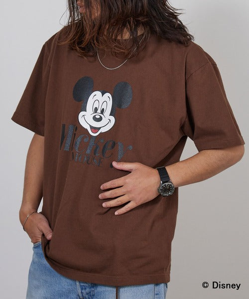 GOOD ROCK SPEED/グッドロックスピード / Disney / MickeyMouse / ピグメント加工 Tシャツ 26FDS003W