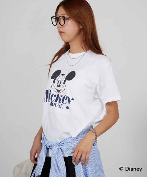 GOOD ROCK SPEED/グッドロックスピード / Disney / MickeyMouse / ピグメント加工 Tシャツ 26FDS003W