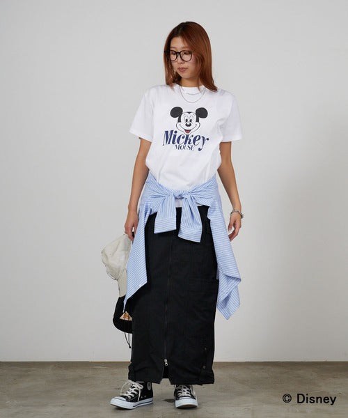 GOOD ROCK SPEED/グッドロックスピード / Disney / MickeyMouse / ピグメント加工 Tシャツ 26FDS003W