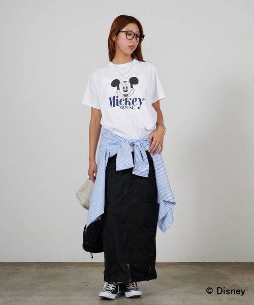 GOOD ROCK SPEED/グッドロックスピード / Disney / MickeyMouse / ピグメント加工 Tシャツ 26FDS003W