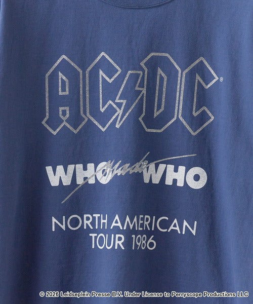 GOOD ROCK SPEED/グッドロックスピード AC/DC ラメ加工 ピグメントクルーネックTシャツ 26ACD001W