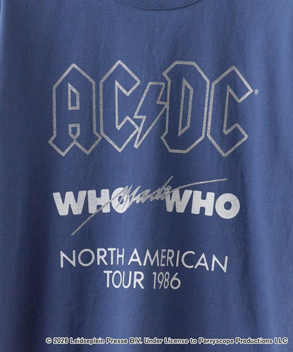 GOOD ROCK SPEED/グッドロックスピード AC/DC ラメ加工 ピグメントクルーネックTシャツ 26ACD001W