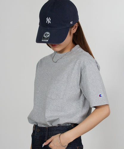 Champion/チャンピオン ロゴワッペン クルーネック 半袖ポケットTシャツ