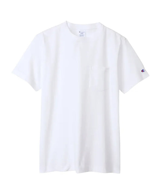 Champion/チャンピオン ロゴワッペン クルーネック 半袖ポケットTシャツ