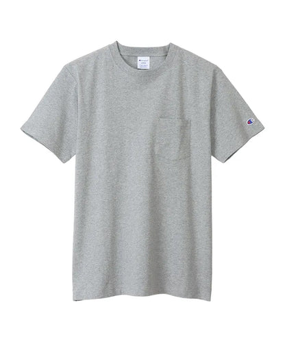 Champion/チャンピオン ロゴワッペン クルーネック 半袖ポケットTシャツ
