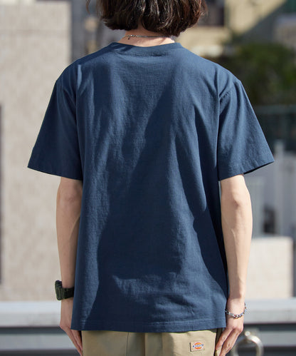 Champion/チャンピオン ロゴワッペン クルーネック 半袖ポケットTシャツ