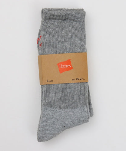 Hanes / 2足組 フルレングスソックス