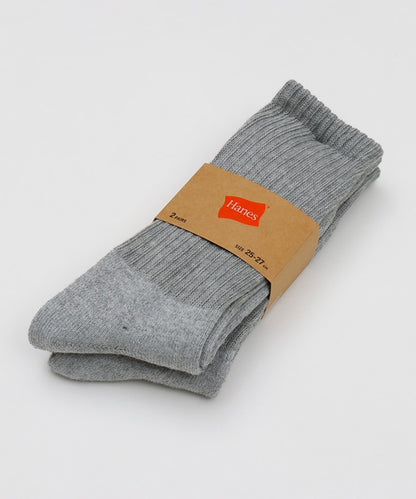 Hanes / 2足組 フルレングスソックス