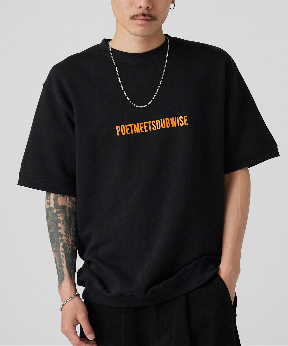 POET MEETS DUBWISE / PMD LOGO BACKPILE SWEAT T-Shirt