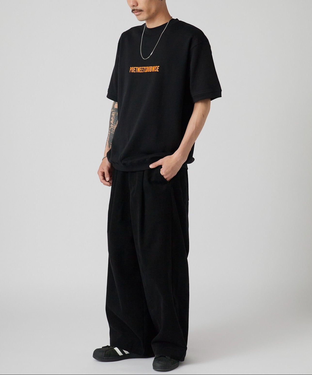 POET MEETS DUBWISE / PMD LOGO BACKPILE SWEAT T-Shirt